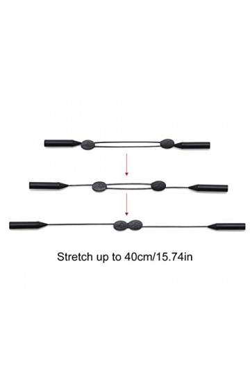 6 pièces Des sports Sangle Des lunettes de soleil Cordon Ajustable Antidérapant Lunettes Retenue Verre Corde pour Fonctionnem