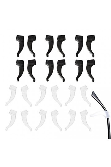 12 paires de crochets universels en silicone, embouts de branches antidérapants et support pour lunettes de vue, lunettes de 