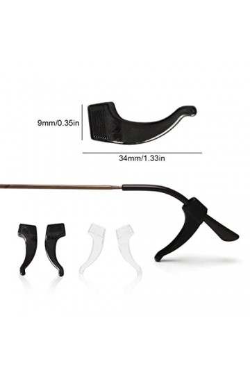 12 paires de crochets universels en silicone, embouts de branches antidérapants et support pour lunettes de vue, lunettes de 
