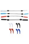4 Pièces Cordons à Lunettes Silicone, Sangle de Lunettes en Silicone, Cordon Lunettes Reglable, Retenue de Lunettes de Soleil