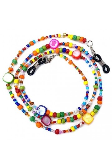 FOMIYES Chaînes De Lunettes Perlées Sangle De Support De Lunettes De Soleil Autour Du Cou Cintre De Lunettes Cordons De Lunet