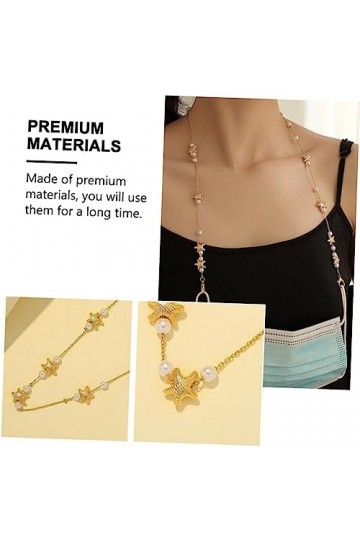 OSALADI 1 Pc Chaîne De Lunettes Cordon Couvre-visage Porte-lunettes De Soleil Extension De Débarbouillette Accessoire De Lune