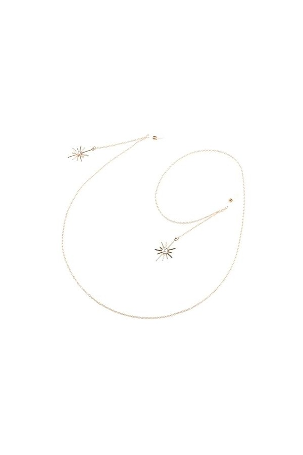 Healvian Femmes Chaînes De Lunettes Accessoires De Lunettes Avec Lunettes De Soleil Titulaire Sangle Lanières Lunettes DOr L