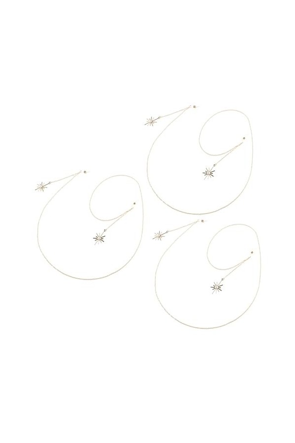 Healvian Femmes Chaînes De Lunettes Accessoires De Lunettes Avec Lunettes De Soleil Titulaire Sangle Lanières Lunettes DOr L