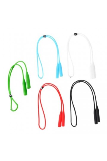 Uonlytech 5 Pièces Silicone Lunettes Sangle Porte-Lunettes Chaîne Lunettes De Retenue Sangle Lunettes Sangle Lunettes De Sole