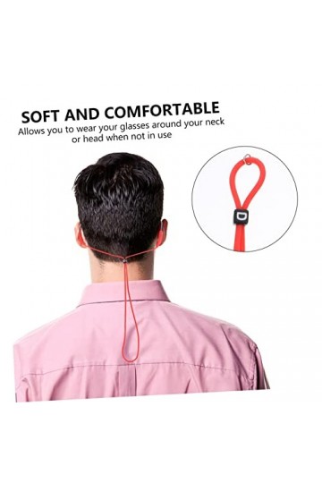 Healeved 6 Pièces Cordon De Lunettes Réglable Cordons De Lunettes De Soleil Rallonge De Corde DOreille Cordon De Lunettes Co
