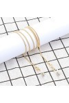 KEESIN Cordon Cou String Verres Chaîne Lunettes De Soleil Lunettes Chaîne Porte Bracelet Or 
