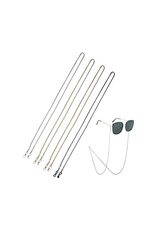 GAOHAN Chaînes de lunettes, chaînes de lunettes de soleil, cordons de lunettes, cordon de lunettes, chaîne pour lunettes, cor