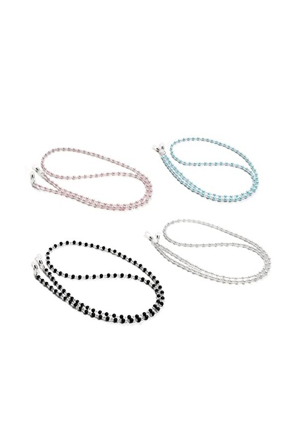 Clyhon Chaîne Lunettes Femmes 4 Pièces Chaîne pour Lunettes Cordon Lunettes Chaîne de Lunettes de Soleil Chaîne de Lunettes p