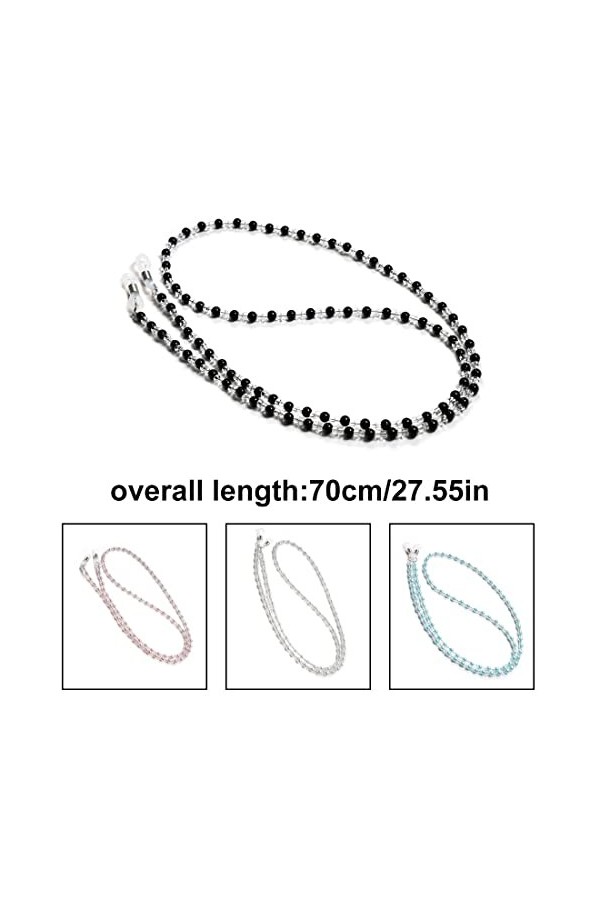 Clyhon Chaîne Lunettes Femmes 4 Pièces Chaîne pour Lunettes Cordon Lunettes Chaîne de Lunettes de Soleil Chaîne de Lunettes p