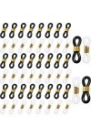 Boucles En Caoutchouc Pour Lunettes 100 Pièces Extrémités Du Cordon à Lunettes Boucle De Support De Cordon De Lunettes 5x20mm