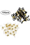 Boucles En Caoutchouc Pour Lunettes 100 Pièces Extrémités Du Cordon à Lunettes Boucle De Support De Cordon De Lunettes 5x20mm