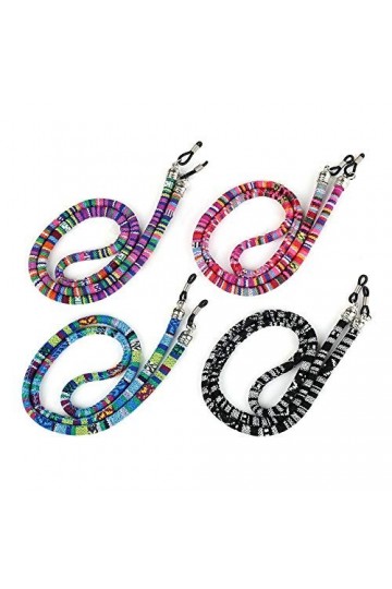 Sangle de Lunettes colorée pour Lunettes de Soleil et Lunettes de Lecture 4 Cordes Cordon de Lunettes Cordon de Lunettes Cord