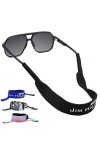 JIM HALO 2 Pack Sport Chaînes et Cordons à Lunettes - Classique Néoprène Flottant Cordons élastiques - Protection Vos Lunette