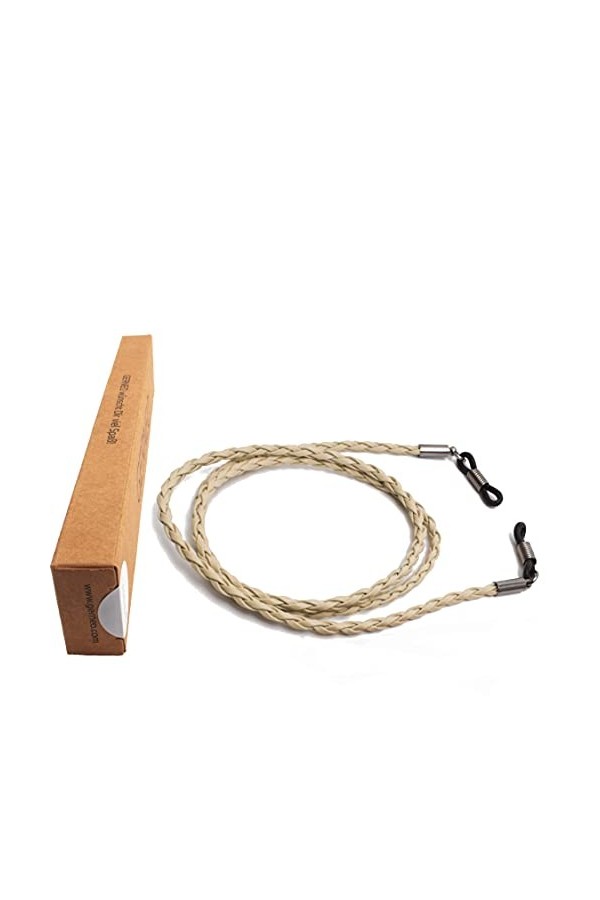 GERNEO® - Milan - Cordon lunettes en cuir synthétique tressé - sangle lunettes unisexe pour lunettes de soleil et de lecture 