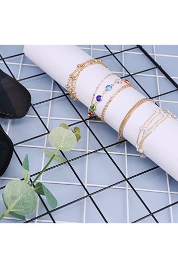 Lot de 4 chaînes de lunettes de soleil, chaînes de lunettes de soleil, chaînes de lunettes, chaînes de lunettes de lecture, c