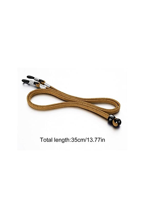 Tomodoks Lot de 5 chaînes de lunettes de sport en cuir synthétique réglable