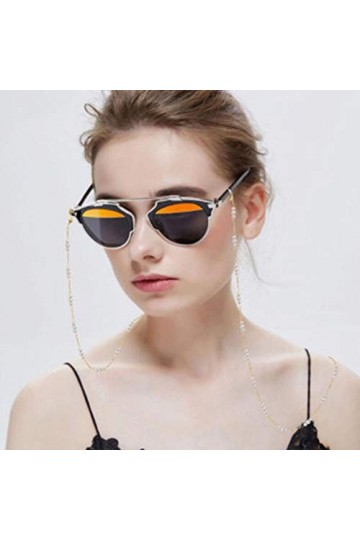 Yienate Bohême - Chaîne de lunettes avec perles - Accessoire de fixation pour lunettes de soleil - Doré