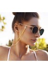 Yienate Bohême Chaînes de lunettes pour femme avec multicouche antidérapantes Chaîne Accessoires de retenue support de Sangle