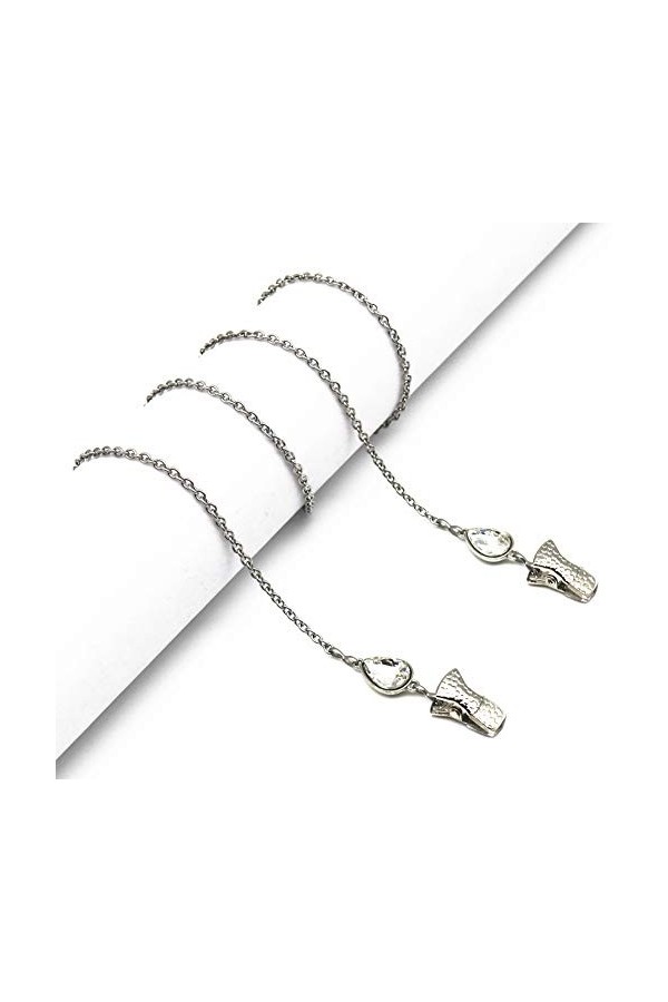 Mimimelon Sangle Bracelet Courroie De Lunettes Collier Sautoir Cordon Chaîne Lunettes Cristal-blanc