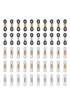 HAOBIN 50 Pieces ExtréMitéS De ChaîNe De Lunettes Boucle De ChaîNe De Lunettes ExtréMitéS ChaîNe De Lunettes Connecteur DExt