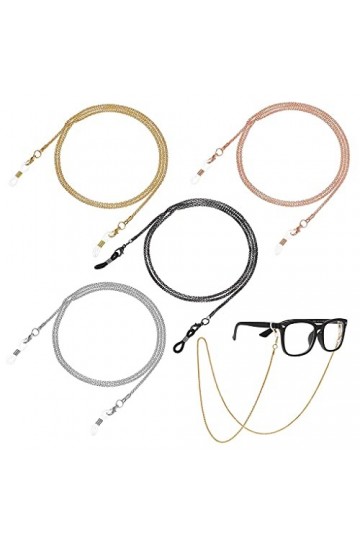 LIPIODOL 4 Pièces Chaînes de Lunettes Support de couverture de visage lanière de masque support de masque de lunettes chaîne 