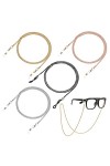 LIPIODOL 4 Pièces Chaînes de Lunettes Support de couverture de visage lanière de masque support de masque de lunettes chaîne 
