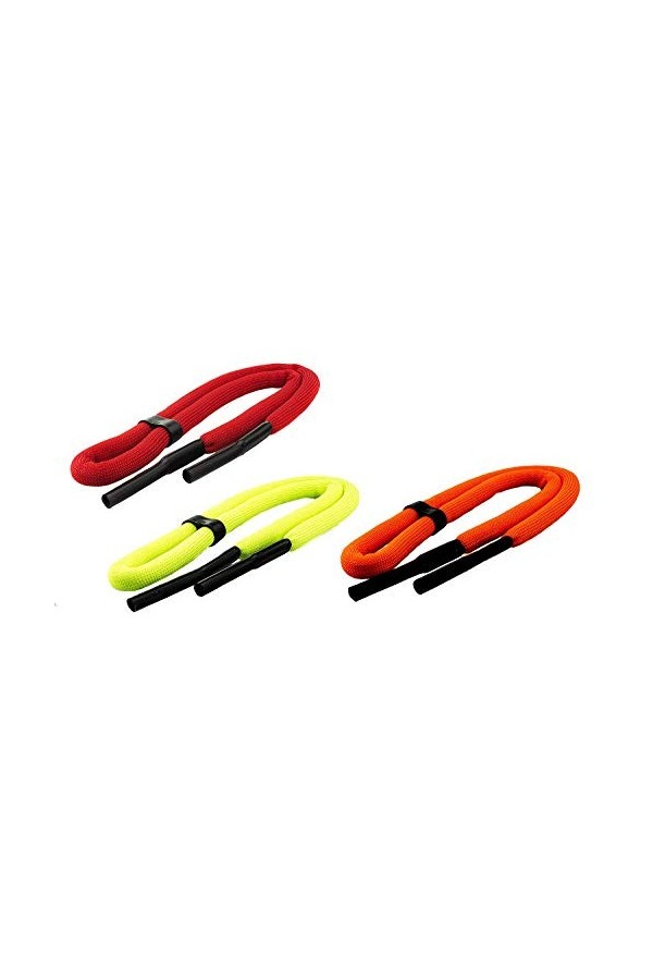 SPORTS WORLD VISION Sangle de lunettes flottante - cordon de lunettes de couleurs fluorescentes/néon dans un choix de 1 ou 2 