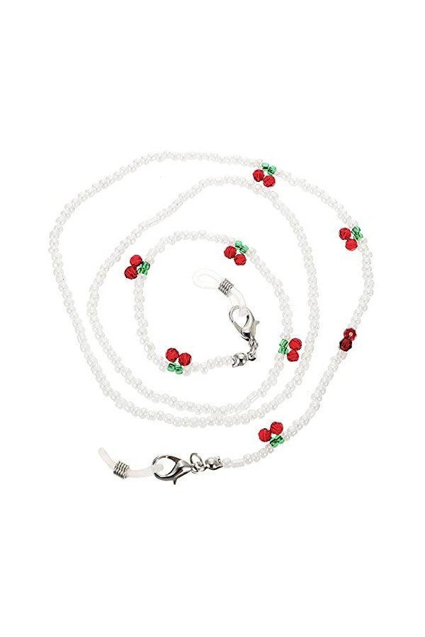 Happyyami 1 Pc Chaîne De Lunettes De Perles Lunettes De Mode Pour Femmes Noir Chaînes De Lunettes Cordons Pour Badges Dident