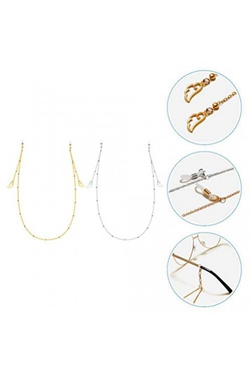 2 Pièces Lunettes Chaîne à Neige Chaîne De Lunettes De Noël Lanière De Masque Cordon De Masque Facial Chaîne De Masque Facial