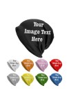 NLWQEKV Bonnets personnalisés avec Votre Logo de nom de Texte Photo, Bonnet en Tricot personnalisé, Bonnet de Chimio, Bonnet 