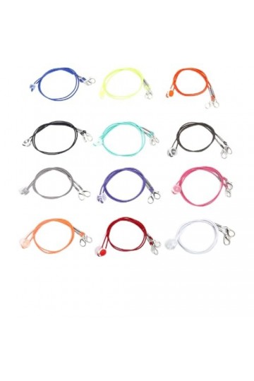 JewelryWe 12Pcs Chaîne Lunettes Réglable Hommes Femmes - Chaîne de Lunettes Élastique Lanière de Masque Longueur Réglable