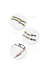 2Pcs Perles Lunettes Lunettes Chaînes Lunettes Cordes Lunettes de Soleil Titulaire Sangles Cordes Vintage Lunettes de Soleil 
