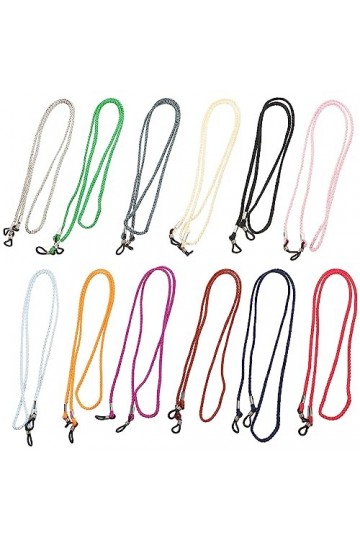 Healvian 12 Pièces Lanière Perlée Chaînes De Lunettes Pour Collier De Perles Pour Sangle Porte-Lunettes Chaîne De Lunettes Sa