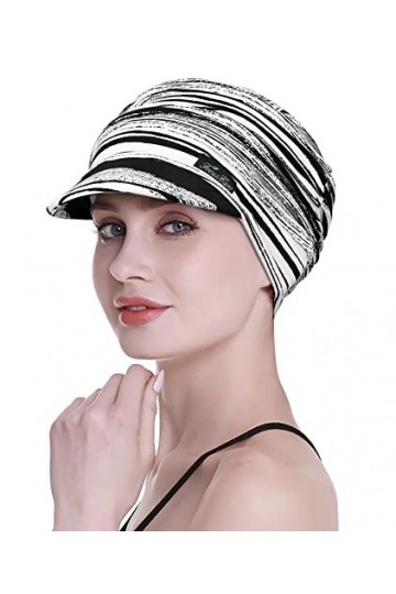 FocusCare Casquette Gavroche pour Femmes De Chemo en Coton Chapeaux De Cowboy Bonnet Seau pour Perte De Cheveux