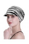 FocusCare Casquette Gavroche pour Femmes De Chemo en Coton Chapeaux De Cowboy Bonnet Seau pour Perte De Cheveux