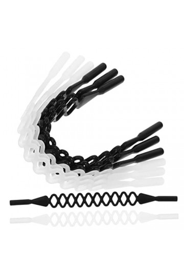 Uonlytech 8 Pièces Anti-Dérapant Corde Pour Lunettes Silicone Bracelet De Lunettes Chaîne Pour Lunettes Lanière De Lunettes C