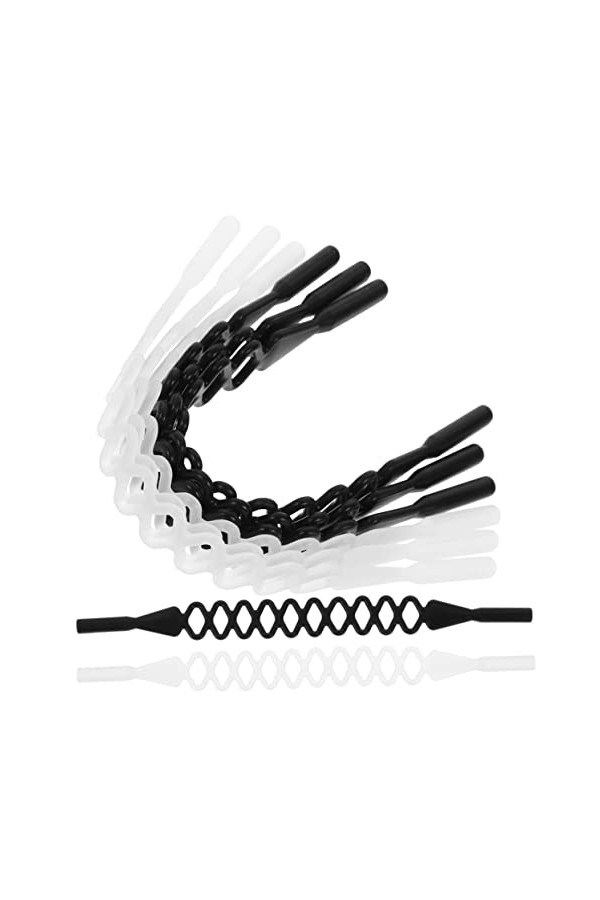 Uonlytech 8 Pièces Anti-Dérapant Corde Pour Lunettes Silicone Bracelet De Lunettes Chaîne Pour Lunettes Lanière De Lunettes C