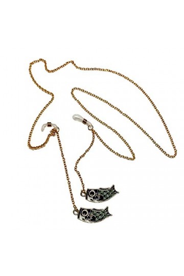 VALICLUD Lunettes Vintage Lunettes de Soleil ?ne ?nes de Lunettes Lunettes Sangle Pendaison Titulaire Poissons Chanceux Décor