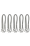 perfk Lot de 5 Lanières de Lunettes de Soleil Réglables En Velours avec Cordon de Lunettes, Marron, 01