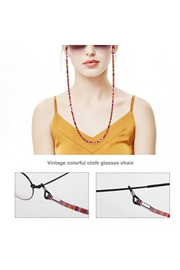 OTOTEC 10pcs Cordon Lunettes Titulaire Sangle Antidérapant Chaîne de Lunettes Coloré Longe Lunettes de Soleil Retenue pour Fe
