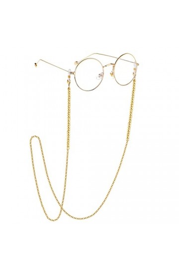 EPIRORA Chaîne de lunettes pour homme et femme – Sangle de lunettes de soleil – Cordon plat à maillons chevrons – Chaîne anti