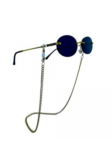 MISS SUNNYS Cordon à lunettes | Support pour lunettes de lecture | Chaîne pour femme, or, 55 cm | 1-6 pièces, Charlie, taille