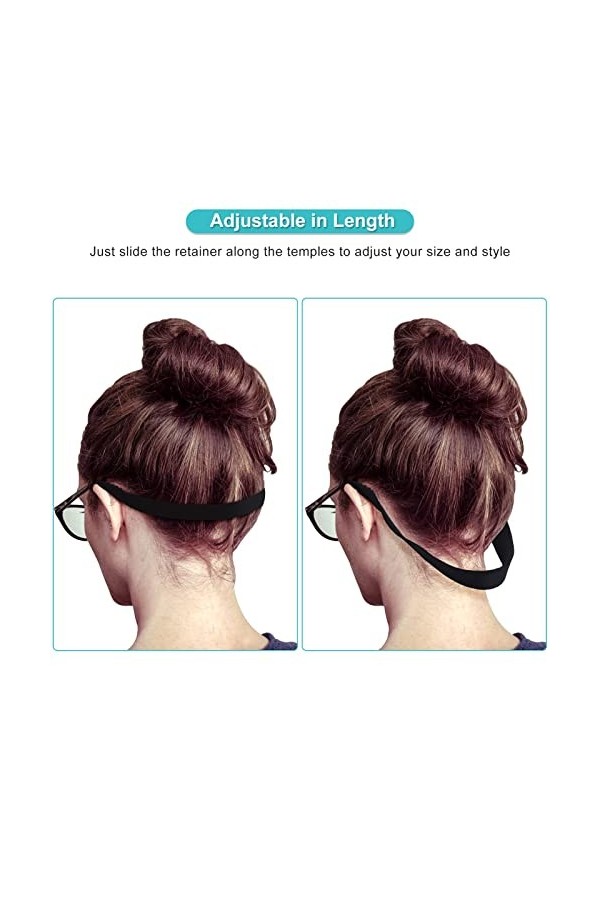 FILFEEL Lunettes Sangles éLastiques 5 PièCes Souples Sport Lunettes Sangle Lunettes ChaîNe Lunettes Cordon