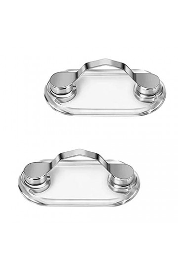 Badges Porte Nom, 2 Pièces Porte Badges, Magnétique Porte Badge, Métal, pour Des Lunettes, Des Lunettes De Soleil Blanc Arge