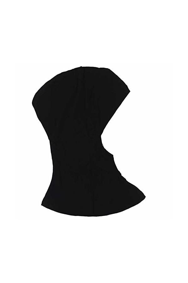 F Fityle Bonnet Hijab Islamique Coton Modal Casquettes Hijab Intérieur Musulman Hijab, Noir, taille unique