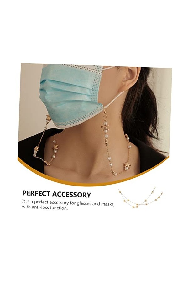 Didiseaon 1 PC Lunettes Chaîne Longes pour Femmes Espejuelos Para Mujer Perlé Lanière Porte-Lunettes Sangle Lunettes De Solei