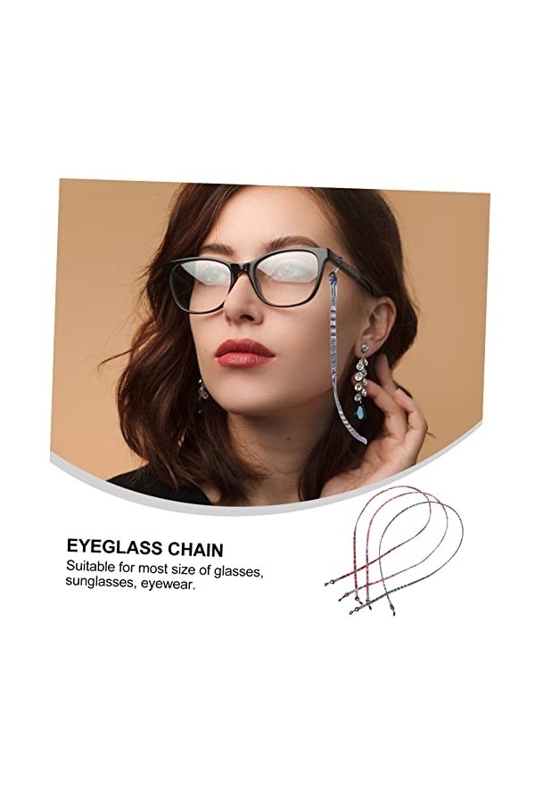 Angoily 6 Pièces Cordon Lunettes Colorées Sangle De Collier De Lunettes Tour De Cou De Lunettes Des Lunettes De Soleil Chaîne