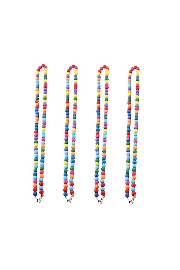 GALPADA 4Pcs Chaîne De Masque Masque Chaîne Suspendue Chaîne De Lunettes Chaîne De Lunettes Lunettes De Soleil Colorées Chaîn