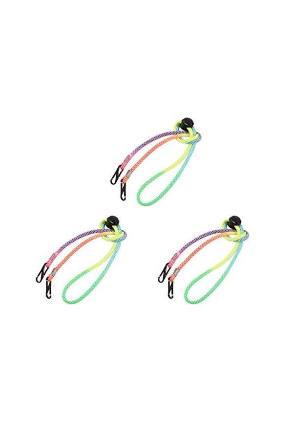 EXCEART 3 Pièces Corde Anti-perte Chaîne De Support De Couverture De Visage Porte-lunettes Corde De Bandana Sangles De Longe 